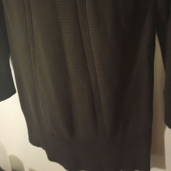 Style & Co. Black Acrylic shaw collar sweater with button accent - Picture 6 of 11